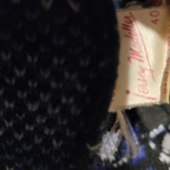 VINTAGE Jersey Modeller  Swedish Close Knit Sweater Button Up Adult Size 40 - Picture 6 of 10